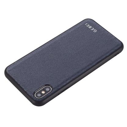 For iPhone 11 GEBEI Full-coverage Shockproof Leather Protective Case(Blue) - iPhone 11 Cases by GEBEI | Online Shopping UK | buy2fix