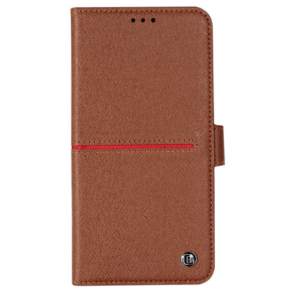 For iPhone XS / X GEBEI Top-grain Leather Horizontal Flip Protective Case with Holder & Card Slots & Wallet & Photo Frame(Brown) - More iPhone Cases by GEBEI | Online Shopping UK | buy2fix