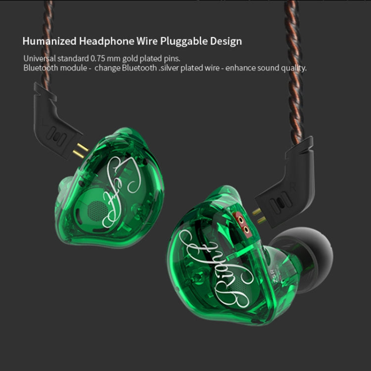 KZ ZSR 6-unit Ring Iron In-ear Wired Earphone, Mic Version(Red) - In Ear Wired Earphone by KZ | Online Shopping UK | buy2fix