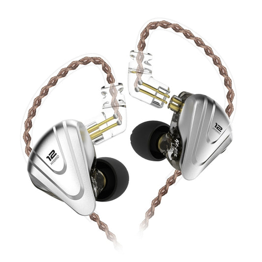 KZ ZSX 12-unit Ring Iron Metal Gaming In-ear Wired Earphone, Standard Version(Black) - In Ear Wired Earphone by KZ | Online Shopping UK | buy2fix