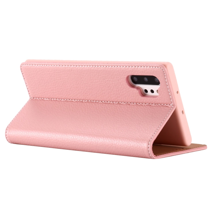 For Galaxy Note 10+ GEBEI PU+TPU Horizontal Flip Protective Case with Holder & Card Slots(Rose Gold) - Galaxy Phone Cases by GEBEI | Online Shopping UK | buy2fix