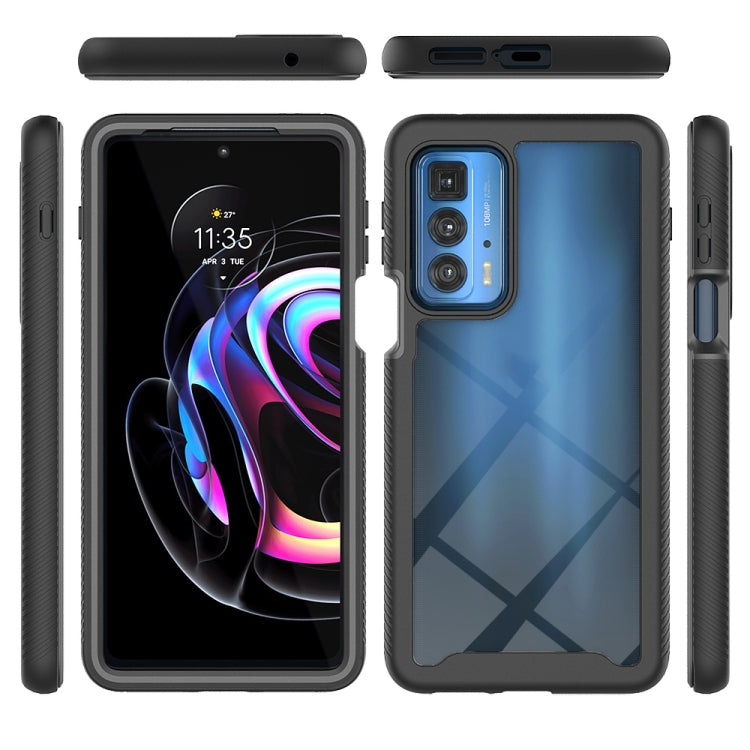 For Motorola Edge 20 Pro Starry Sky Solid Color Series Shockproof PC + TPU Protective Case(Black) - Mobile Accessories by buy2fix | Online Shopping UK | buy2fix