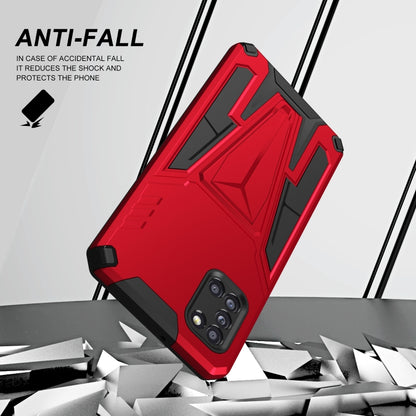 For Samsung Galaxy A31 Super V Armor PC + TPU Shockproof Case with Invisible Holder(Red) - Samsung Accessories by buy2fix | Online Shopping UK | buy2fix
