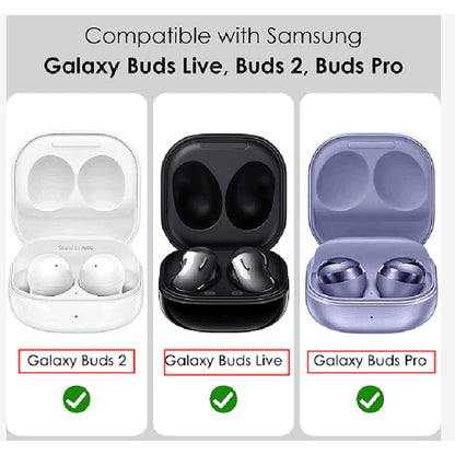 For Samsung Galaxy Buds Live / Buds 2 / Buds Pro / Buds 2 Pro Thunder Battlegear Anti-fall Earphones Protective Case with Switch (Purple) - Samsung Earphone Case by buy2fix | Online Shopping UK | buy2fix