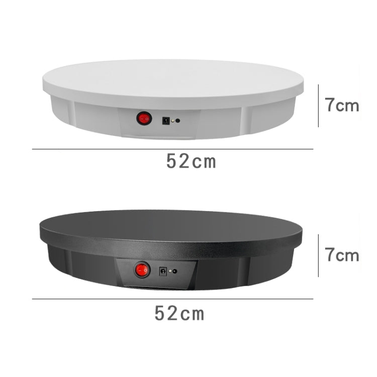 52cm Remote Control Electric Rotating Turntable Display Stand Video Shooting Props Turntable, Plug-in Power, Power Plug:EU Plug(Black) - Camera Accessories by buy2fix | Online Shopping UK | buy2fix