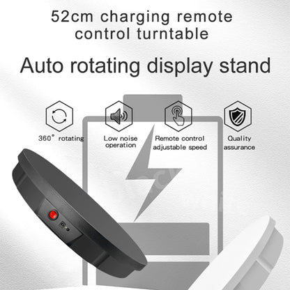 52cm Remote Control Electric Rotating Turntable Display Stand Video Shooting Props Turntable, Charging Power, Power Plug:US Plug(Black) - Camera Accessories by buy2fix | Online Shopping UK | buy2fix