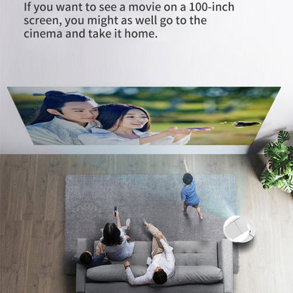 YG450 1280x720 1500 Lumens Portable Home Theater LED HD Projector, Plug Type:AU Plug(White) - Consumer Electronics by buy2fix | Online Shopping UK | buy2fix