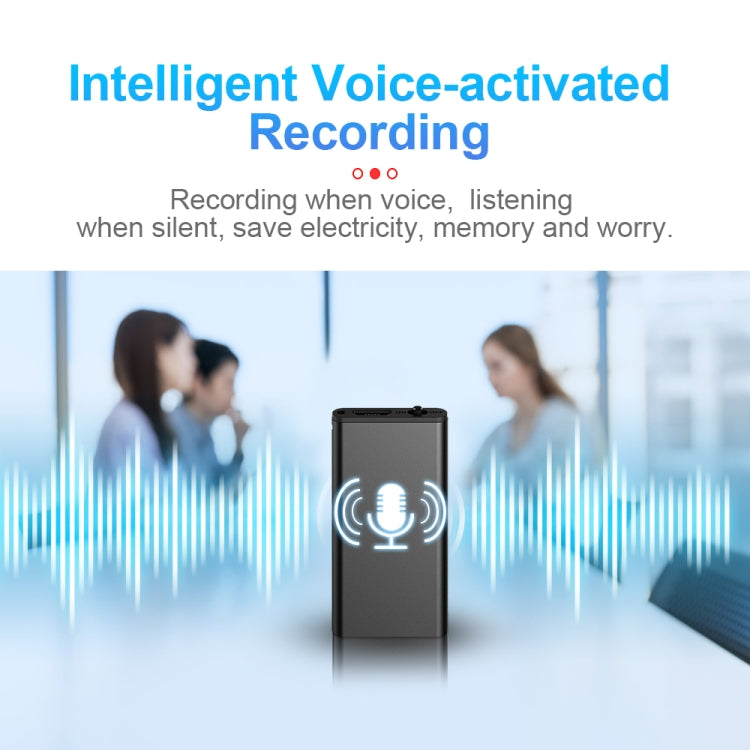 Q1 Intelligent HD Noise Reduction Voice Control Recorder, Capacity:8GB(Black) - Security by buy2fix | Online Shopping UK | buy2fix