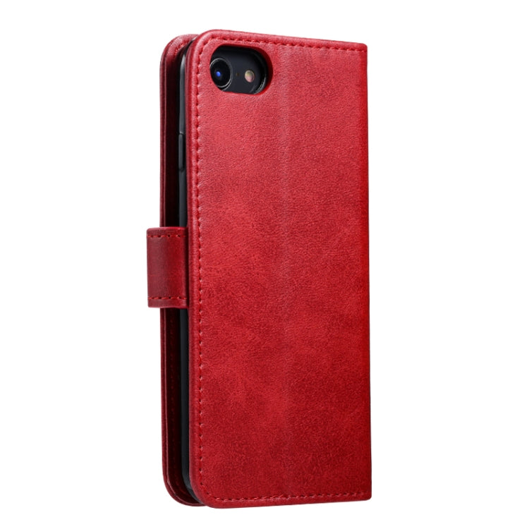 For iPhone 8  / 7 GUSSIM Magnetic Horizontal Flip Leather Case with Holder & Card Slots & & Wallet(Red) - More iPhone Cases by GUSSIM | Online Shopping UK | buy2fix