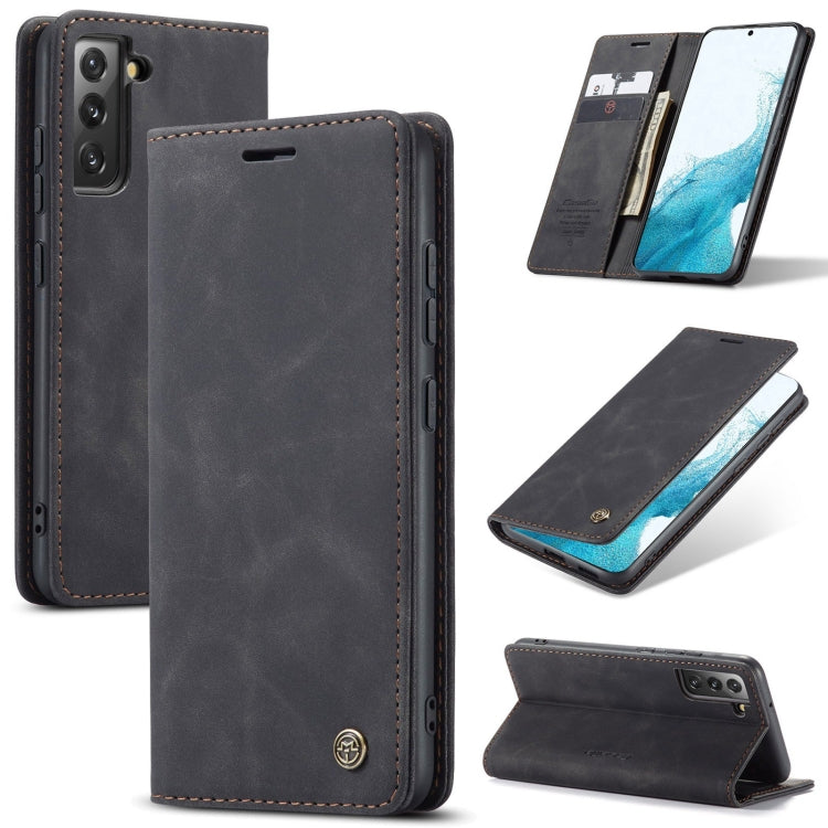 For Samsung Galaxy S22+ CaseMe 013 Multifunctional Horizontal Flip Leather Phone Case(Black) - Galaxy S22+ 5G Cases by CaseMe | Online Shopping UK | buy2fix