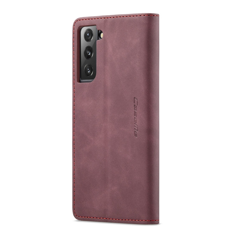 For Samsung Galaxy S22+ CaseMe 013 Multifunctional Horizontal Flip Leather Phone Case(Wine Red) - Galaxy S22+ 5G Cases by CaseMe | Online Shopping UK | buy2fix