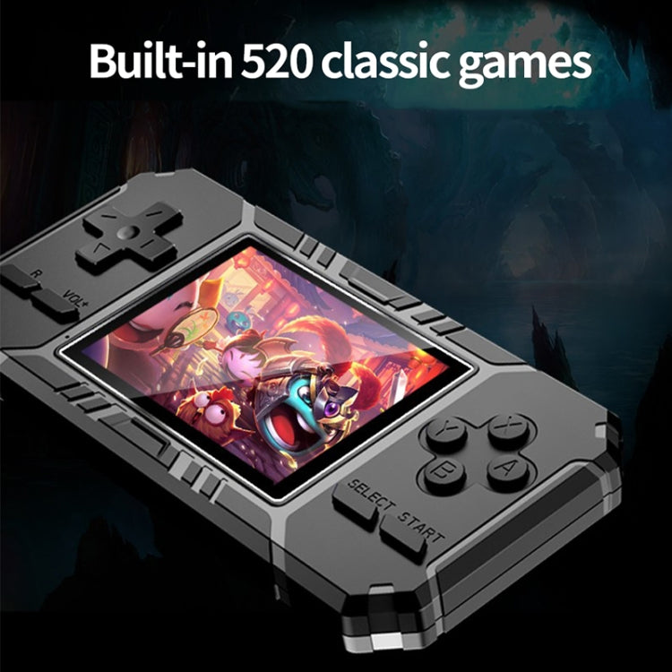 S8 3.0 inch Screen Classic Handheld Game Console Built-in 520 Games(Black) - Pocket Console by buy2fix | Online Shopping UK | buy2fix