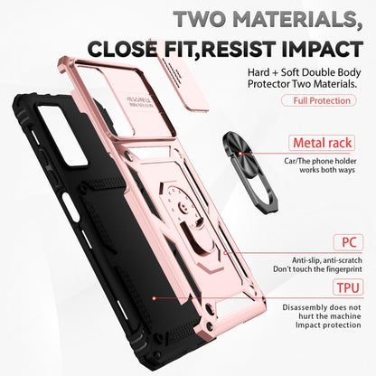 For Xiaomi Redmi Note 11 Pro Global Sliding Camshield Holder Phone Case(Rose Gold) - Xiaomi Accessories by buy2fix | Online Shopping UK | buy2fix