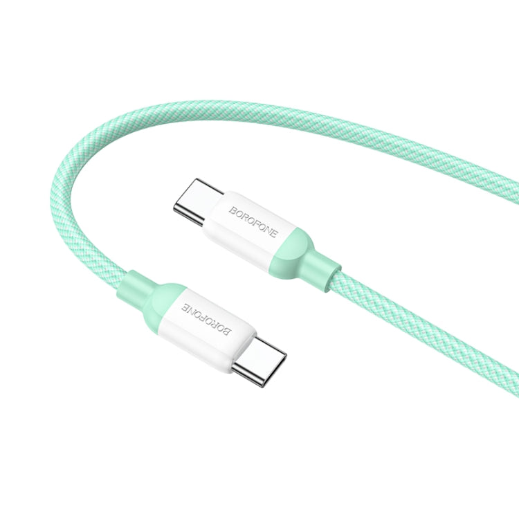 Borofone BX68 100W USB-C / Type-C to Type-C Charging Data Cable, Length:2m(Green) -  by Borofone | Online Shopping UK | buy2fix