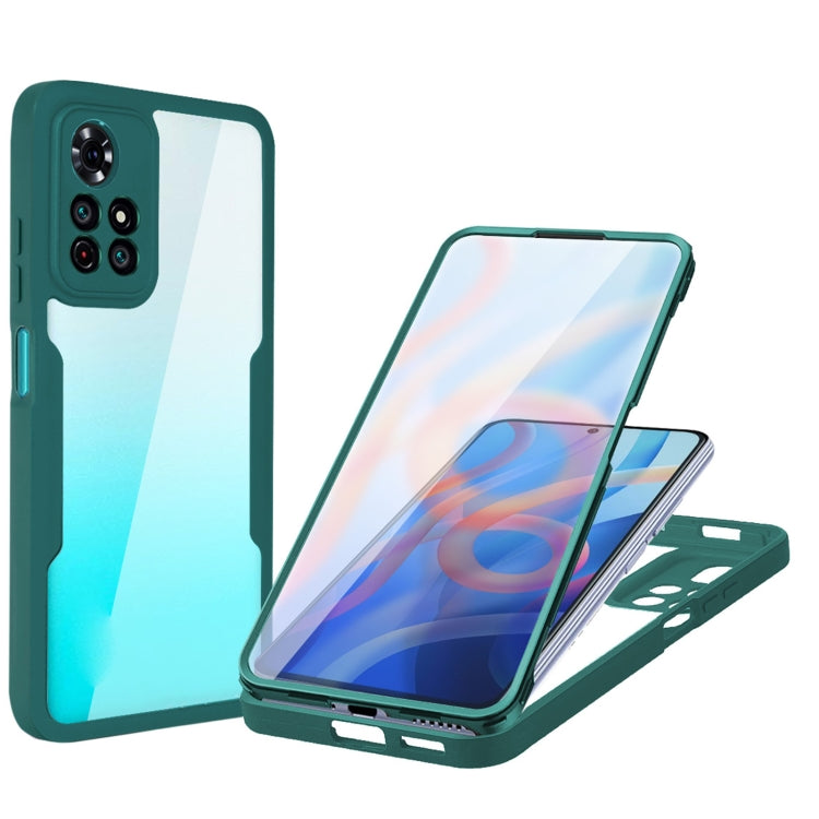 For Xiaomi Redmi Note 11 Acrylic + TPU 360 Degrees Full Coverage Phone Case(Green) - Xiaomi Accessories by buy2fix | Online Shopping UK | buy2fix