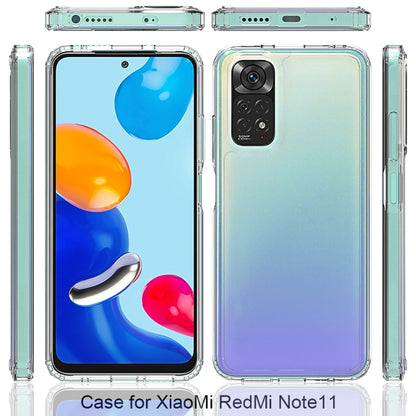 For Xiaomi Redmi Note 11 Global/Redmi Note 11S Scratchproof TPU + Acrylic Protective Phone Case(Transparent) - Xiaomi Accessories by buy2fix | Online Shopping UK | buy2fix