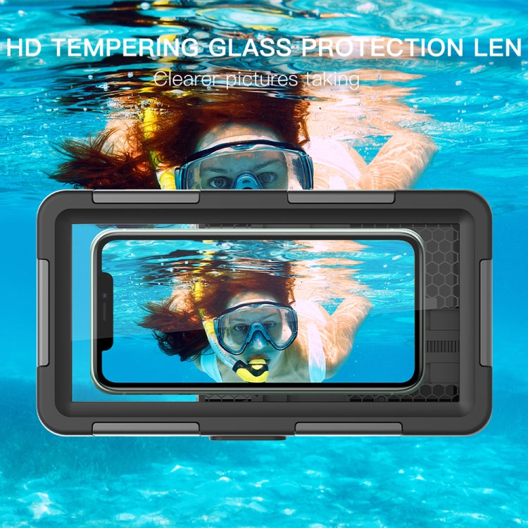 RedPepper 2nd Generation Diving Waterproof Protective Case, Waterproof depth: 15m(Black + Green) - Waterproof Bag by RedPepper | Online Shopping UK | buy2fix