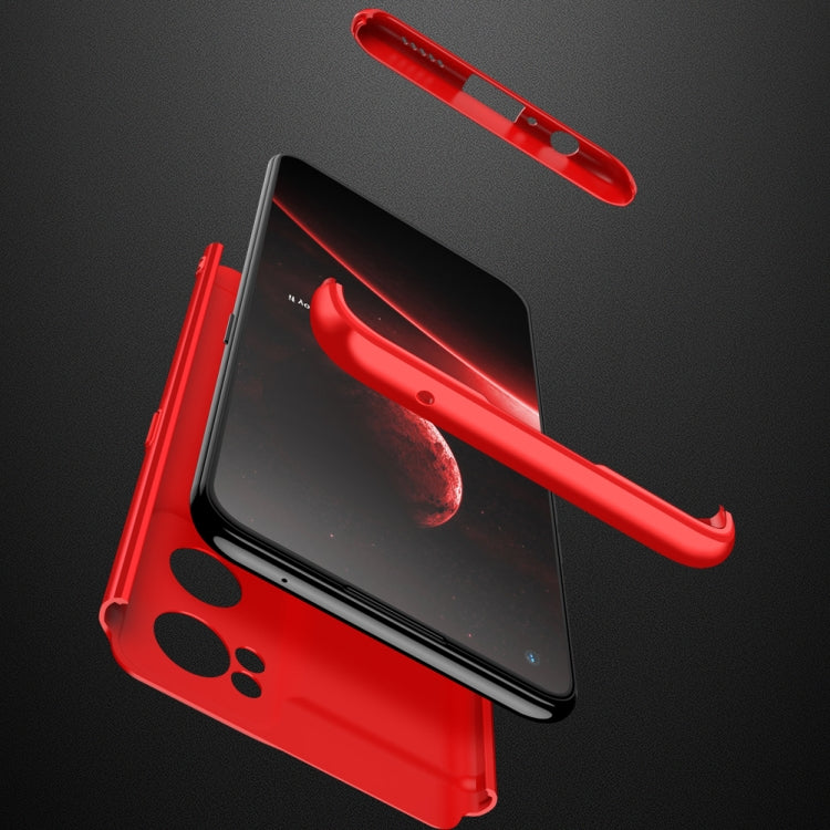 For OnePlus Nord CE 2 5G GKK Three Stage Splicing Full Coverage PC Case(Red) - OnePlus Cases by GKK | Online Shopping UK | buy2fix