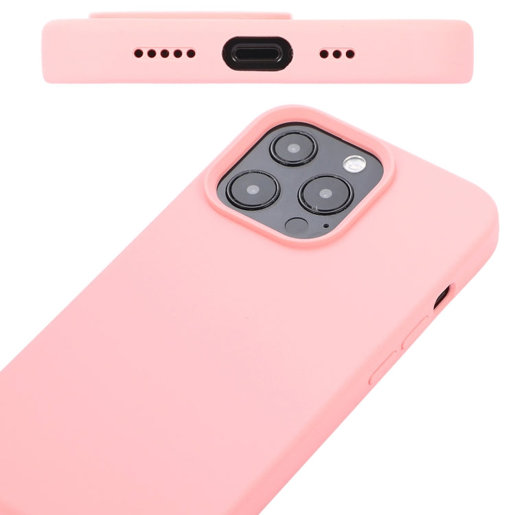 For iPhone 14 Liquid Silicone Phone Case (Sand Pink) - iPhone 14 Cases by buy2fix | Online Shopping UK | buy2fix