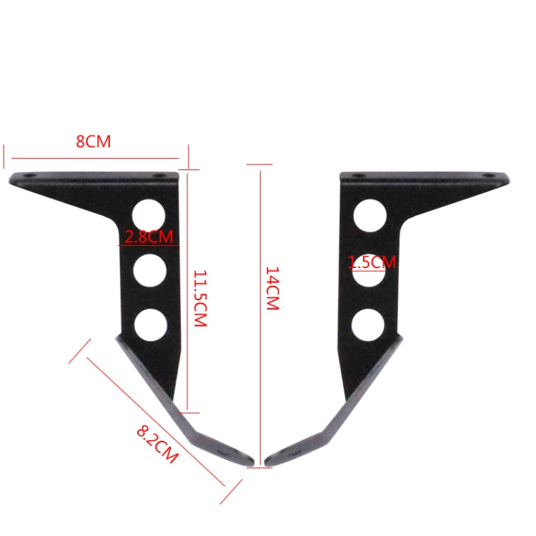 HP-DF016-B Motorcycle Front Windshield for Benelli Leoncino Trail 250(Smoked) - In Car by buy2fix | Online Shopping UK | buy2fix