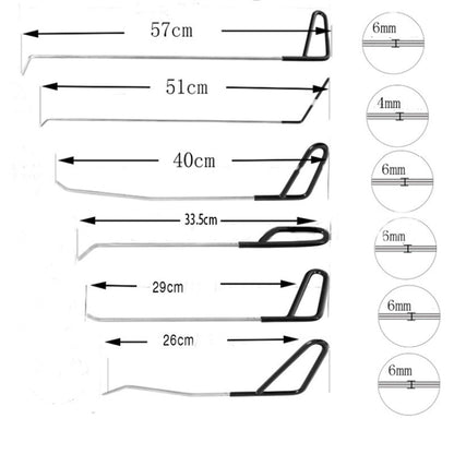 Q1 14 in 1 Car Paintless Dent Repair Hail Remover Hooks Rods Kit - In Car by buy2fix | Online Shopping UK | buy2fix