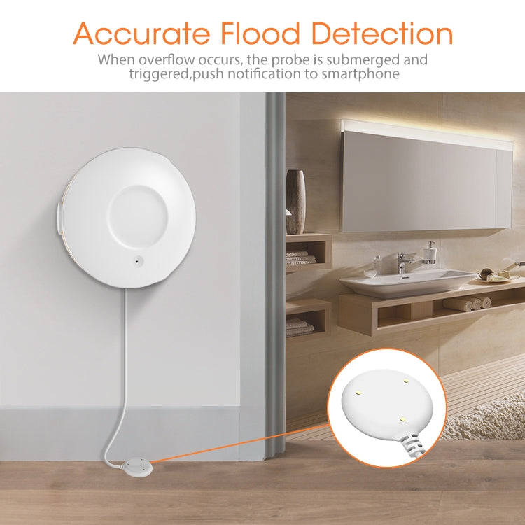 NEO NAS-WS02B ZigBee Water Sensor Flood Sensor - Water Leakage Alarm by NEO | Online Shopping UK | buy2fix