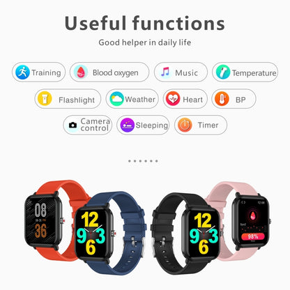 Q9 Pro 1.7 inch TFT HD Screen Smart Watch, Support Body Temperature Monitoring/Heart Rate Monitoring(Orange) - Smart Wear by buy2fix | Online Shopping UK | buy2fix