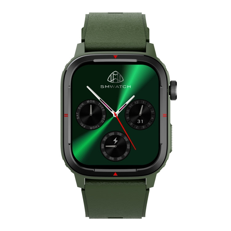 Q25 1.7 inch TFT HD Screen Smart Watch, Support Bluetooth Calling/Blood Pressure Monitoring(Green) - Smart Wear by buy2fix | Online Shopping UK | buy2fix