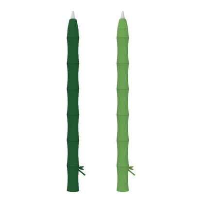 Bamboo Liquid Silicone Gel Stylus Pen Protective Case For Apple Pencil 1(Dark Green) - Pencil Accessories by buy2fix | Online Shopping UK | buy2fix