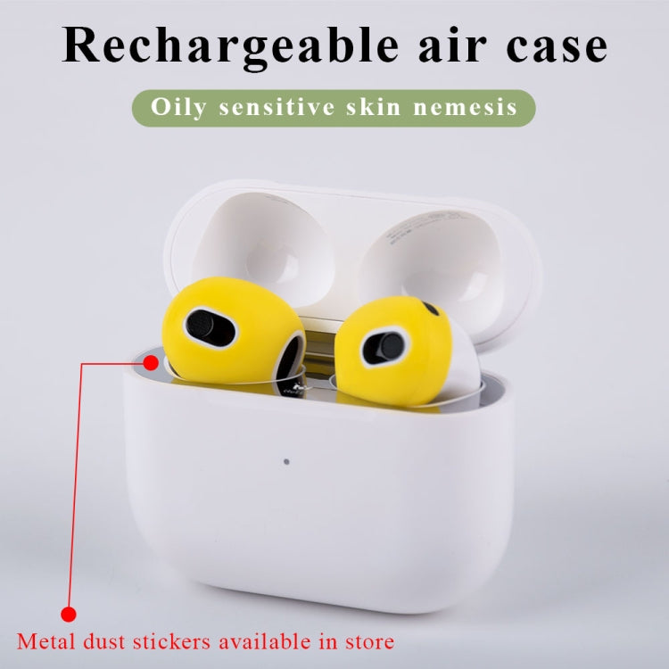 Ear Cap Silicone Protective Case for AirPods 3(White) - Apple Accessories by buy2fix | Online Shopping UK | buy2fix