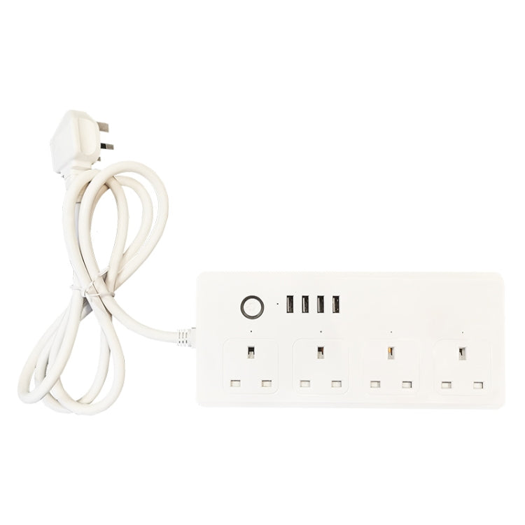 WIFI  13A SM-SO301-K 4 Holes + 4 USB Multi-purpose Smart Power Strip, UK Plug - Consumer Electronics by buy2fix | Online Shopping UK | buy2fix