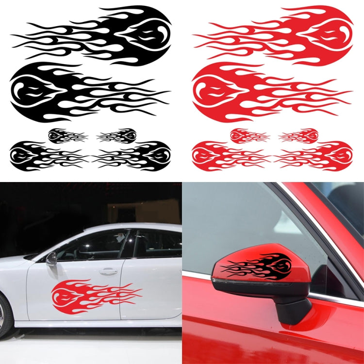 D-451 Car Modified Side Door Front Rear Bumpers Rearview Mirror Decorative Sticker(Red) - In Car by buy2fix | Online Shopping UK | buy2fix