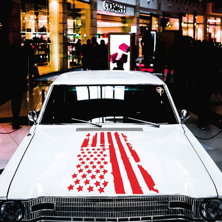 D-778 American Flag Pattern Car Modified Decorative Sticker(Red) - In Car by buy2fix | Online Shopping UK | buy2fix