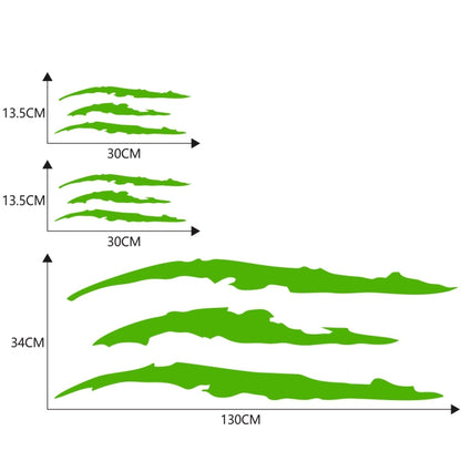 D-865 Claw Scratches Pattern Car Modified Decorative Sticker(Green) - In Car by buy2fix | Online Shopping UK | buy2fix