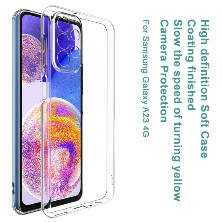 For Samsung Galaxy A23 4G IMAK UX-10 Series Transparent Shockproof TPU Phone Case(Transparent) - Galaxy Phone Cases by imak | Online Shopping UK | buy2fix