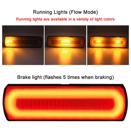 2 PCS Truck modified 40LED Two-color Running Water Turn Signal Light(Red Yellow) - In Car by buy2fix | Online Shopping UK | buy2fix