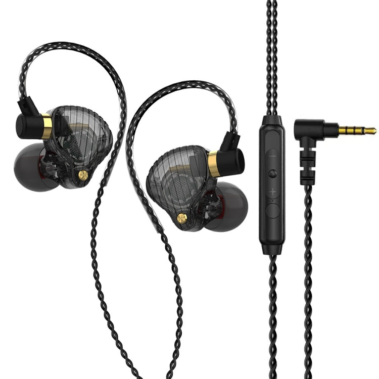 QKZ SK3 3.5mm Sports In-ear Wired HIFI Bass Stereo Sound Earphone with Mic(Black) - In Ear Wired Earphone by QKZ | Online Shopping UK | buy2fix