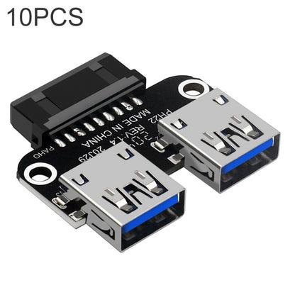 10 PCS 19/20Pin to Dual USB 3.0 Adapter Converter, Model:PH22 - Others by buy2fix | Online Shopping UK | buy2fix