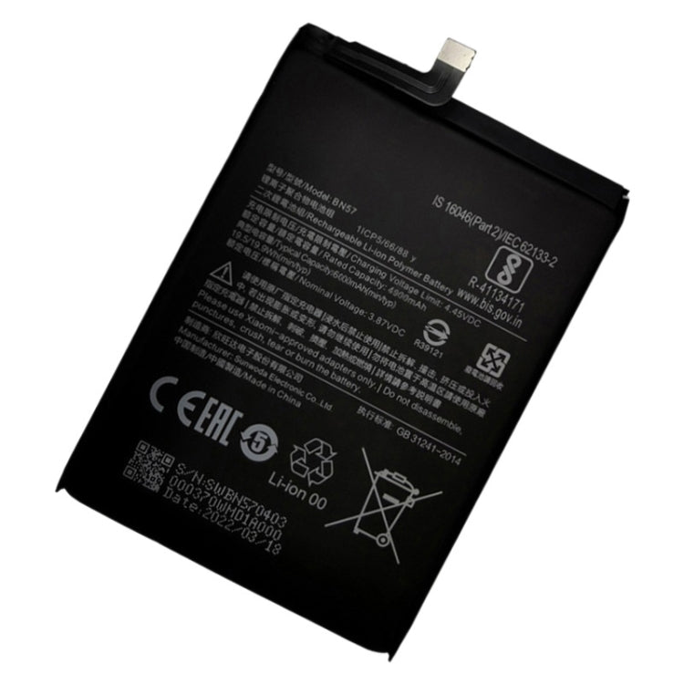 BN61 6000mAh For Xiaomi Poco X3 Li-Polymer Battery Replacement - For Xiaomi by buy2fix | Online Shopping UK | buy2fix