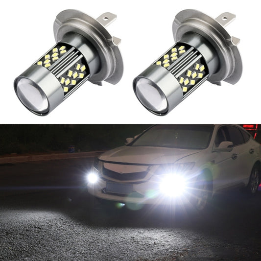 1 Pair H7 12V 7W Continuous Car LED Fog Light(White Light) - In Car by buy2fix | Online Shopping UK | buy2fix