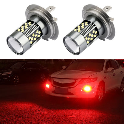 1 Pair H7 12V 7W Continuous Car LED Fog Light(Red Light) - In Car by buy2fix | Online Shopping UK | buy2fix