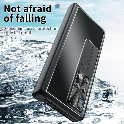 For Huawei Mate X2 Aluminum Alloy Double Hinge Shockproof Phone Protective Case(Black) - Huawei Cases by buy2fix | Online Shopping UK | buy2fix