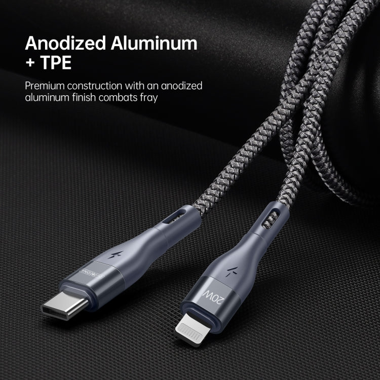 DUZZONA A1 PD 20W Type-C to 8 Pin Fast Charging Data Cable, Length: 1m(Grey) - Normal Style Cable by DUZZONA | Online Shopping UK | buy2fix