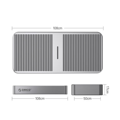 ORICO M224C3-U4-GY M.2 NVME 40Gbps SSD Enclosure(Grey) - HDD Enclosure by ORICO | Online Shopping UK | buy2fix