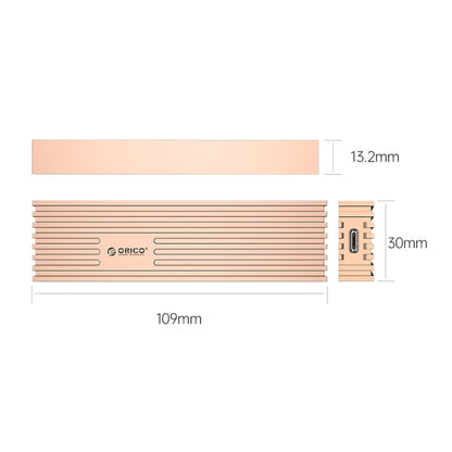 ORICO FV35C3-G2-RG 10Gbps USB3.2 Gen2 Type-C M.2 NVMe/NGFF(SATA) Dual Protocol SSD Enclosure(Gold) - HDD Enclosure by ORICO | Online Shopping UK | buy2fix