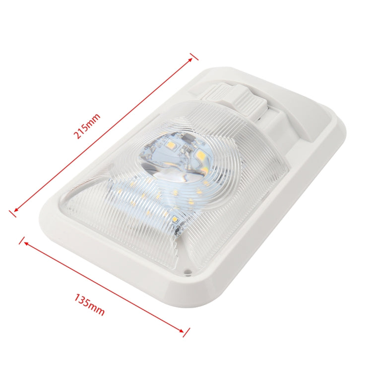 A5807 12V RV LED Light Lens Dome Lamp - In Car by buy2fix | Online Shopping UK | buy2fix