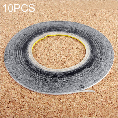 10 PCS 1mm Double Sided Adhesive Sticker Tape for Phone Touch Panel Repair, Length: 50m(Black) - Repair & Spare Parts by buy2fix | Online Shopping UK | buy2fix