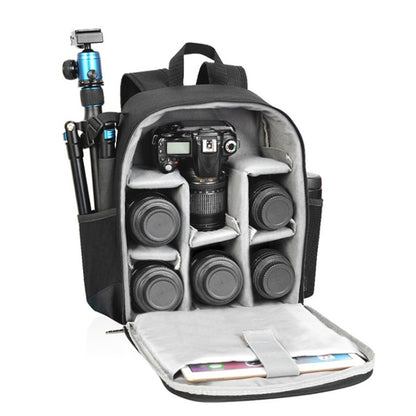 CADeN D6 IV Expandable Camera Backpack Shoulders Camera Lens Bag, Size:28 x 17 x 38cm(Black) - Camera Accessories by CADeN | Online Shopping UK | buy2fix