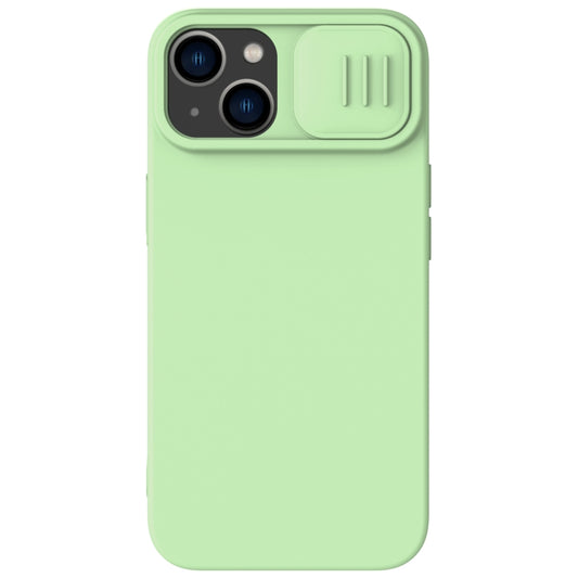 For iPhone 14 NILLKIN CamShield Liquid Silicone Phone Case(Green) - iPhone 14 Cases by NILLKIN | Online Shopping UK | buy2fix