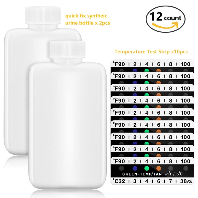 H01233 12pcs Portable Water Urine Detect Bottle Set - PH & Moisture Meter by buy2fix | Online Shopping UK | buy2fix